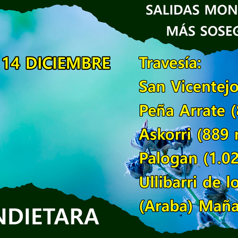 Mendietara-Askorri(895m) y Peña Arrate(893m)